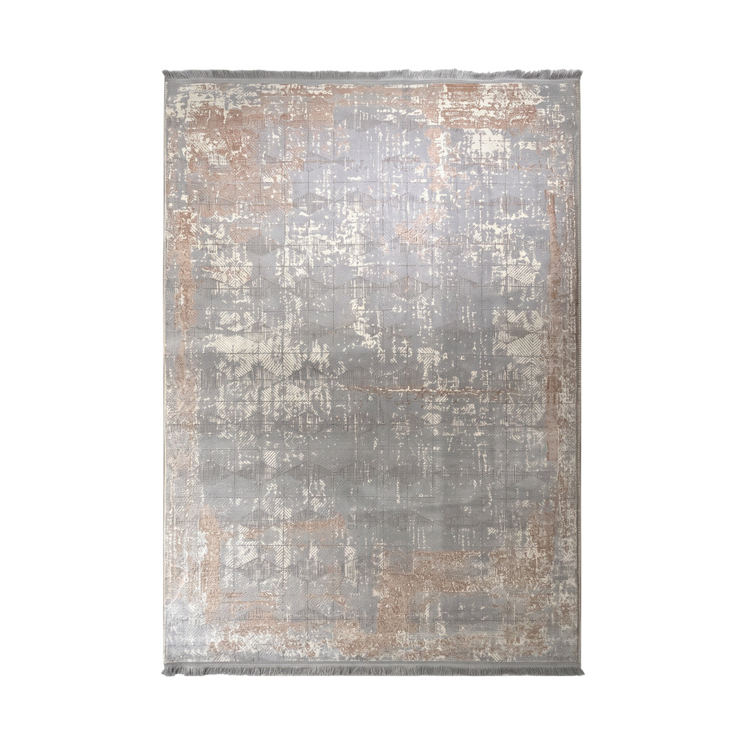 Modern Carpet - Arctic Mosaic - Silver - 300 x 200 cm on white background