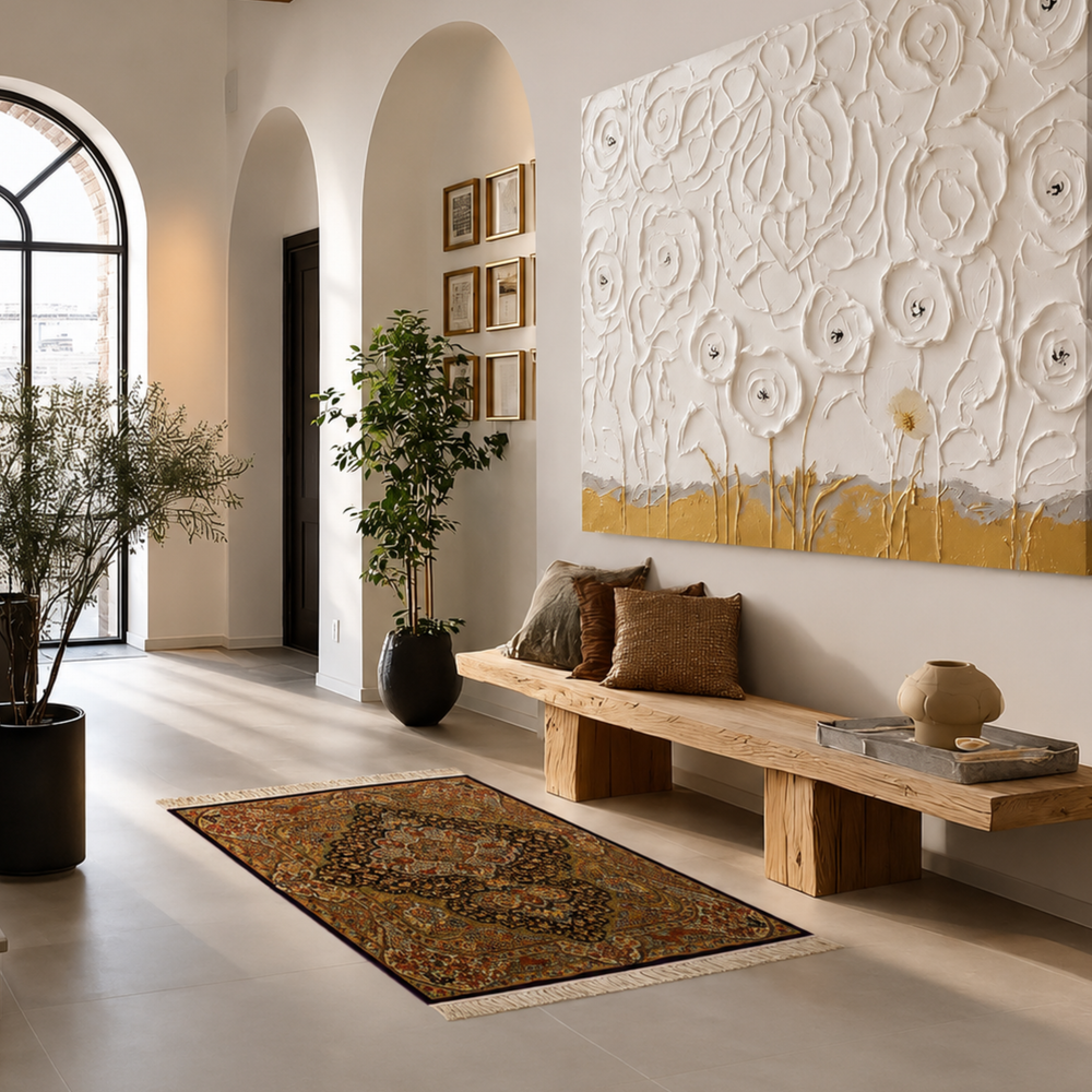 Central Medallion Persian handmade rug