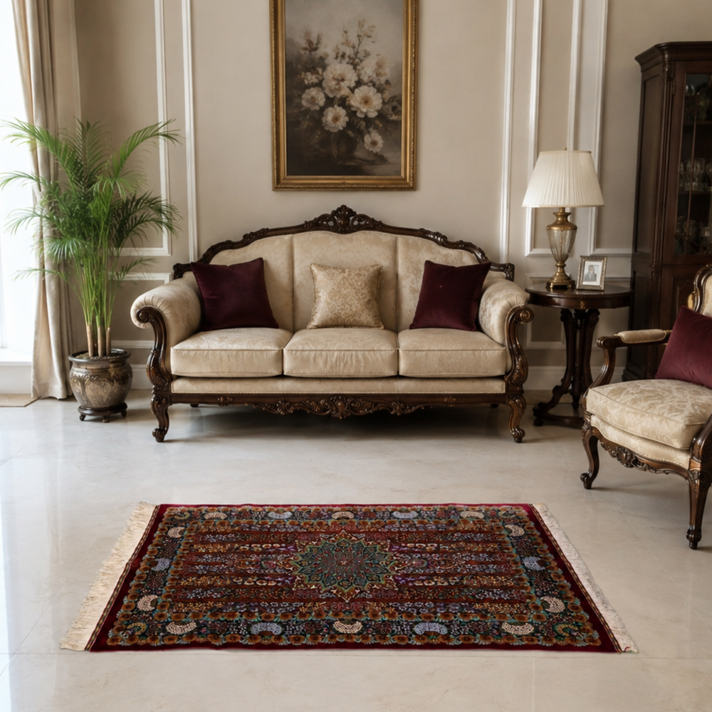 Central Medallion Persian handmade rug