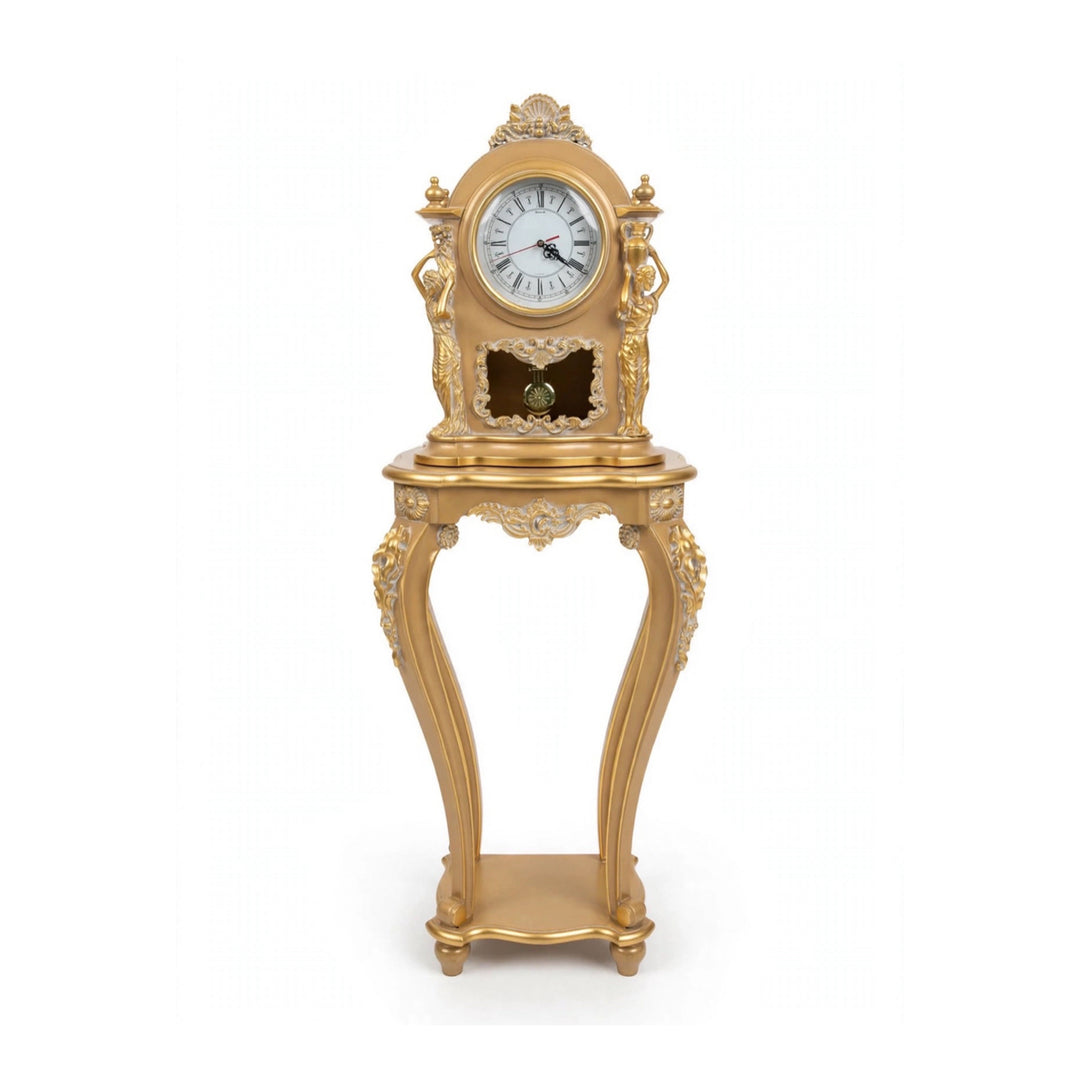 Royal Clock with Stand – Gold
