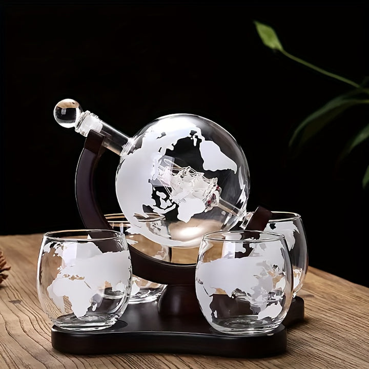 Supplier illustration only: globe decanter variant with an internal ship. This item&