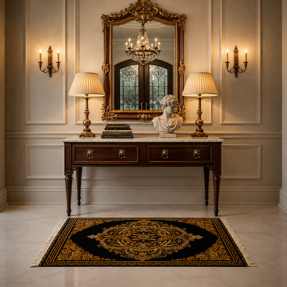 Medallion Versace Persian handmade rug