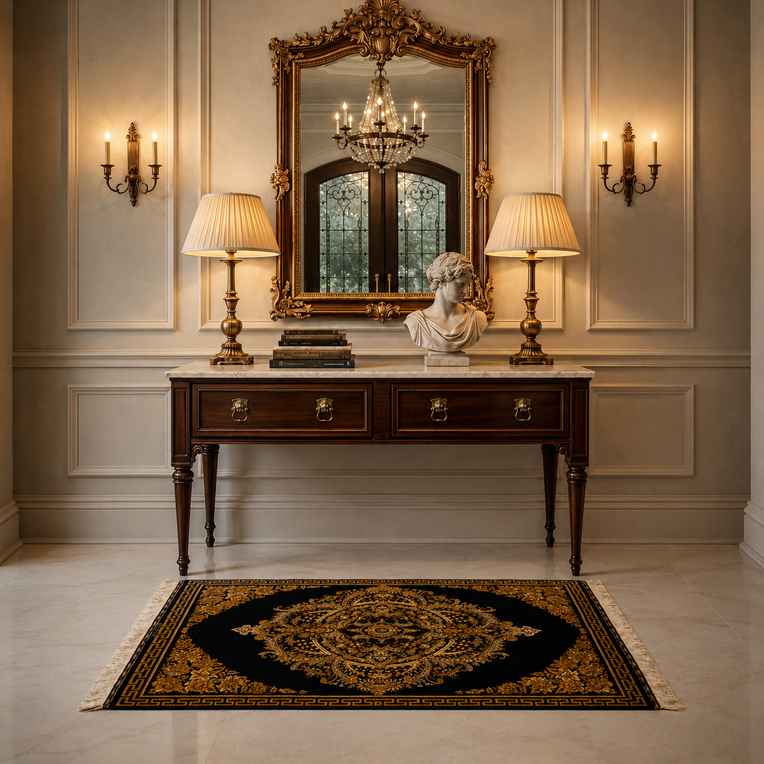 Medallion Versace Persian handmade rug