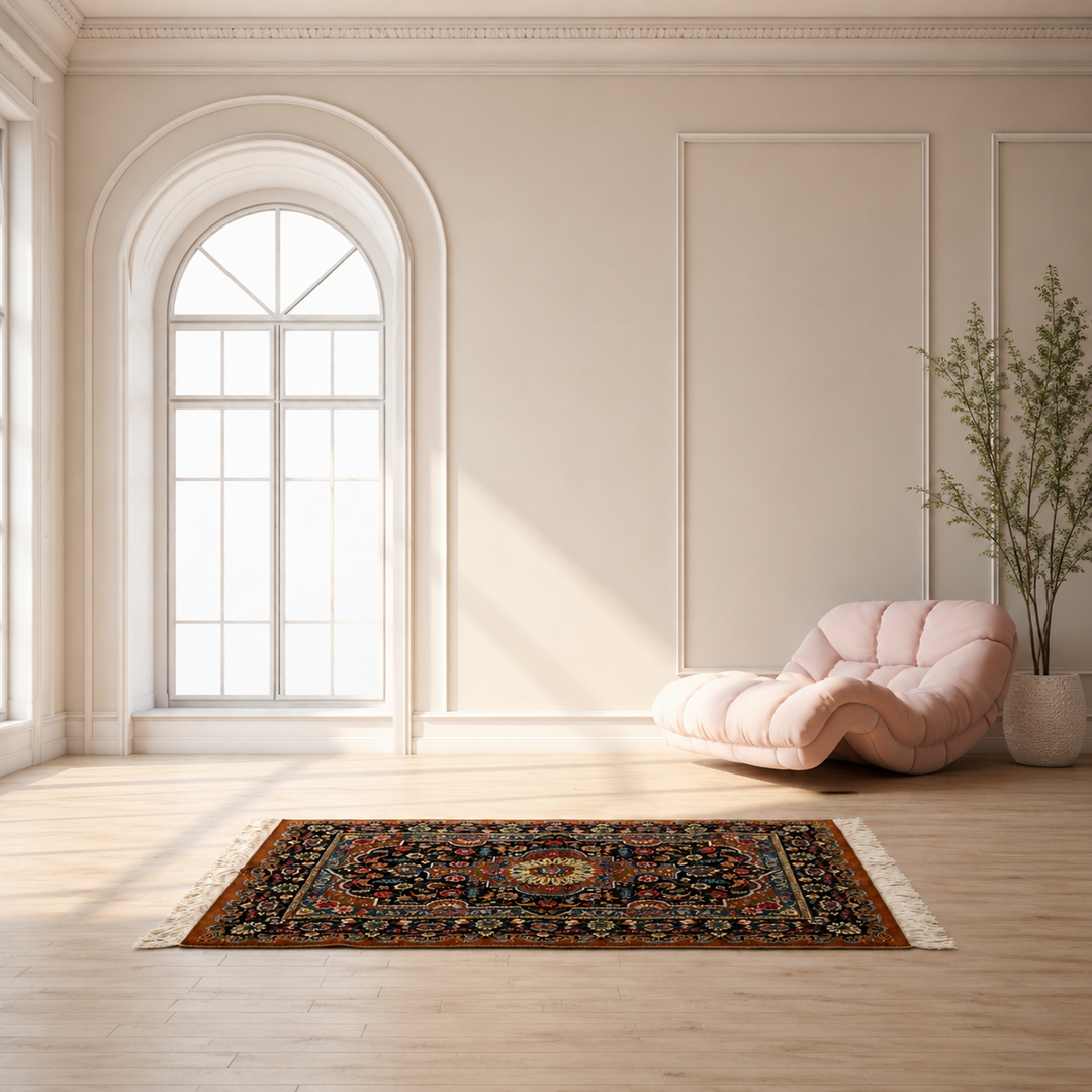 Cruciform Medallion Persian handmade rug