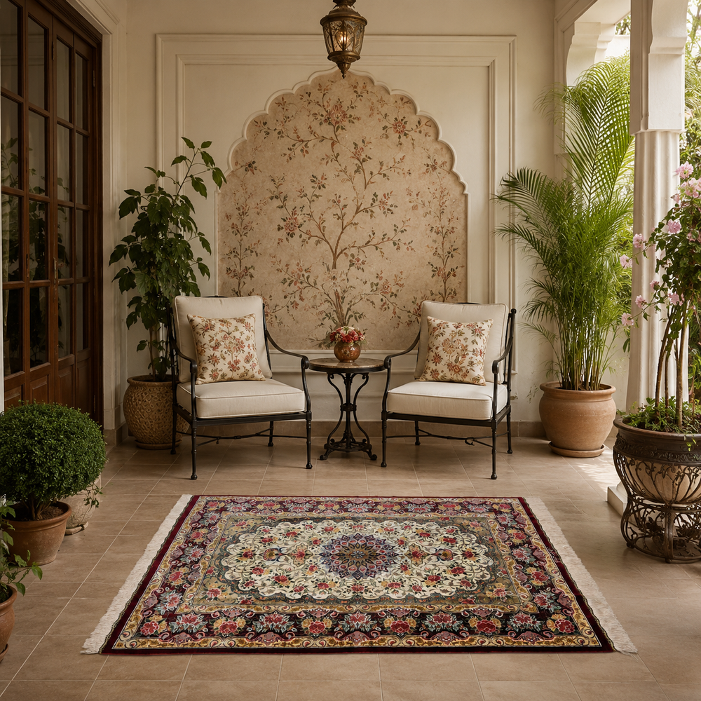 Corner Medallion Persian handmade rug