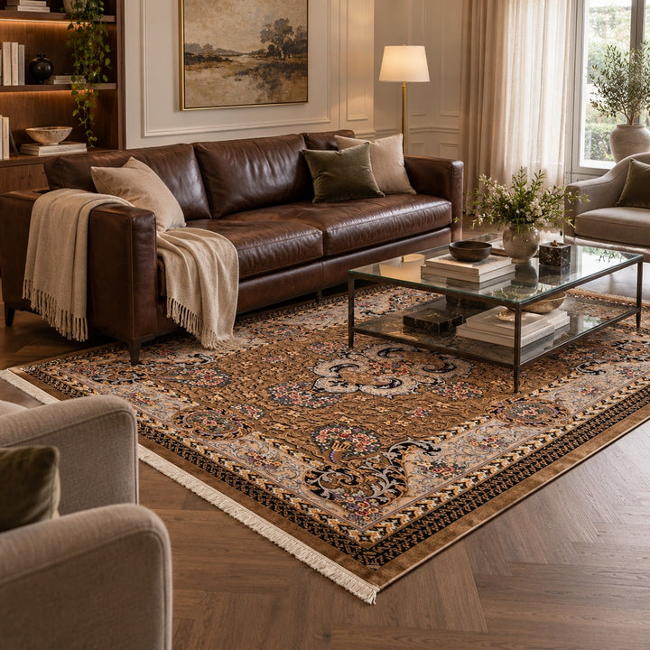 AI-generated luxury interior visualization of MW-HM-0515, 313 x 204 cm. Styling illustration; see original photograph for exact product details.