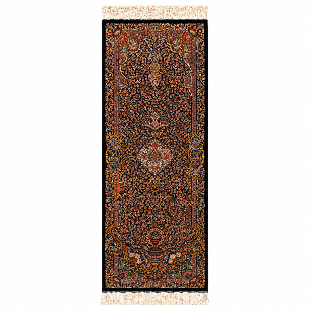 Vase Tree of Life runner MW-HM-0523 - full front view on white background