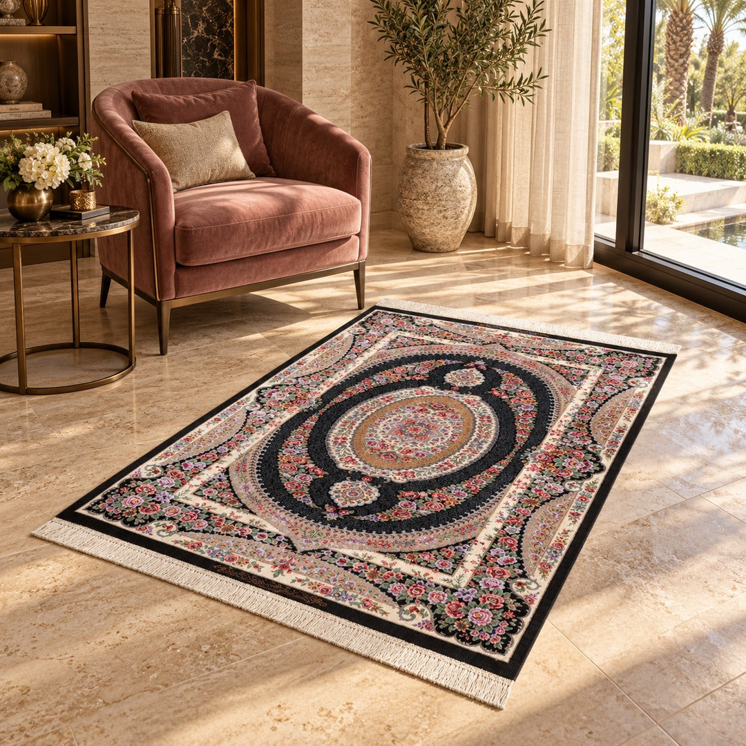 AI-generated interior visualization of MW-HM-0747, 155 x 105 cm; refer to original product photograph for exact details.