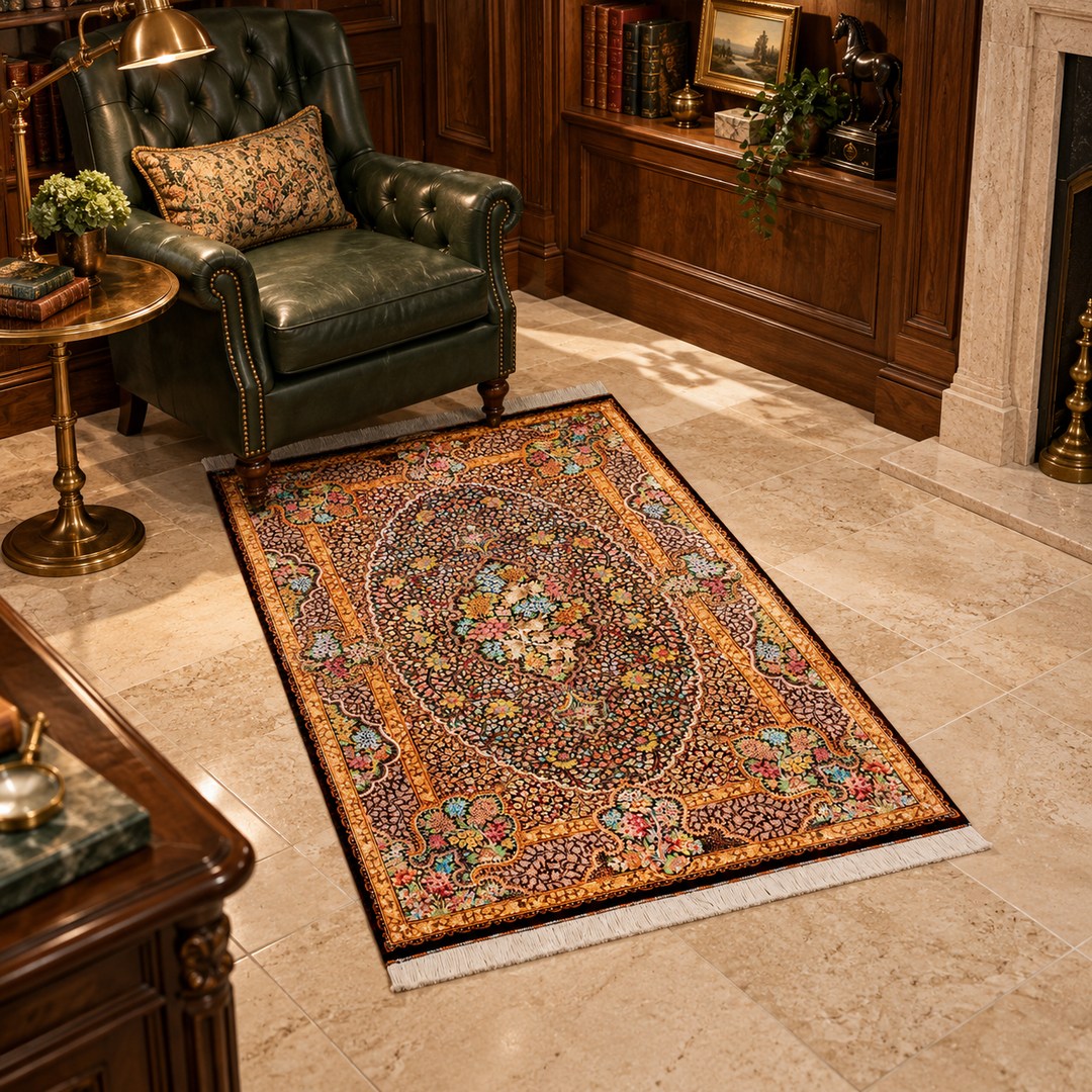 AI-generated interior visualization of MW-HM-0763, 158 x 102 cm. Styling illustration; see original product photograph for exact details.