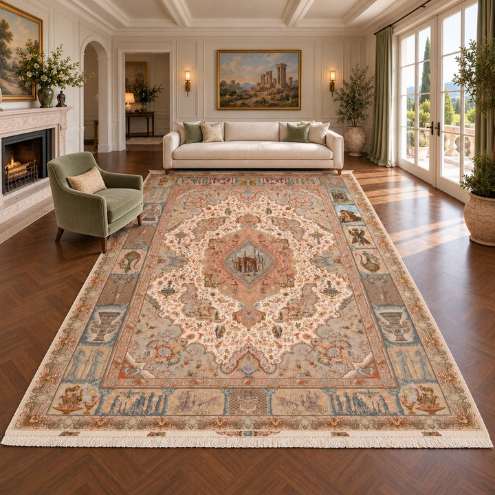 AI-generated interior visualization — MW-HM-0927, 403 x 296 cm; illustrative scale, not a real customer project.