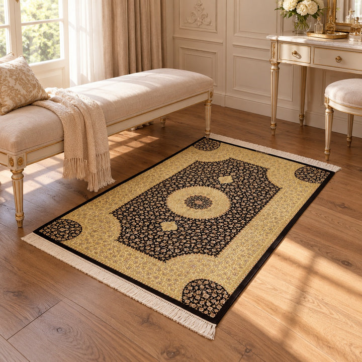 AI-generated luxury classic interior visualization of MW-HM-0951, 146 x 100 cm. Styling illustration; see original photograph for exact product details.