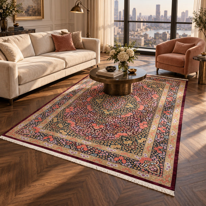AI-generated luxury classic interior visualization of MW-HM-0958, 291 x 198 cm. Styling illustration; see original photograph for exact product details.
