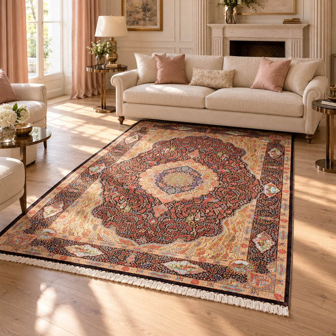 AI-generated luxury classic interior visualization of MW-HM-0967, 291 x 197 cm. Styling illustration; see original photograph for exact product details.