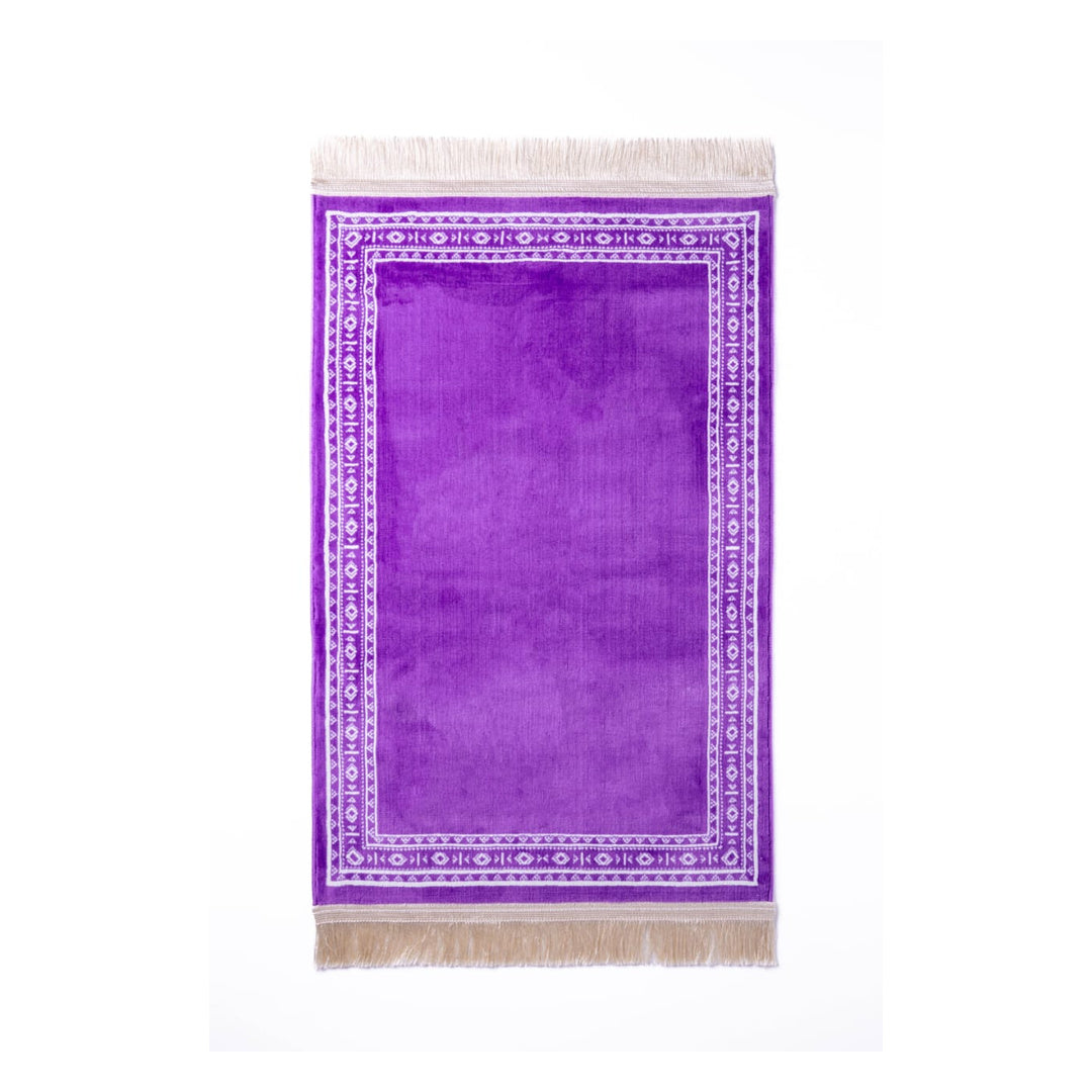 Prayer Mate - Alkhozama - Purple - 70x100 cm on white background