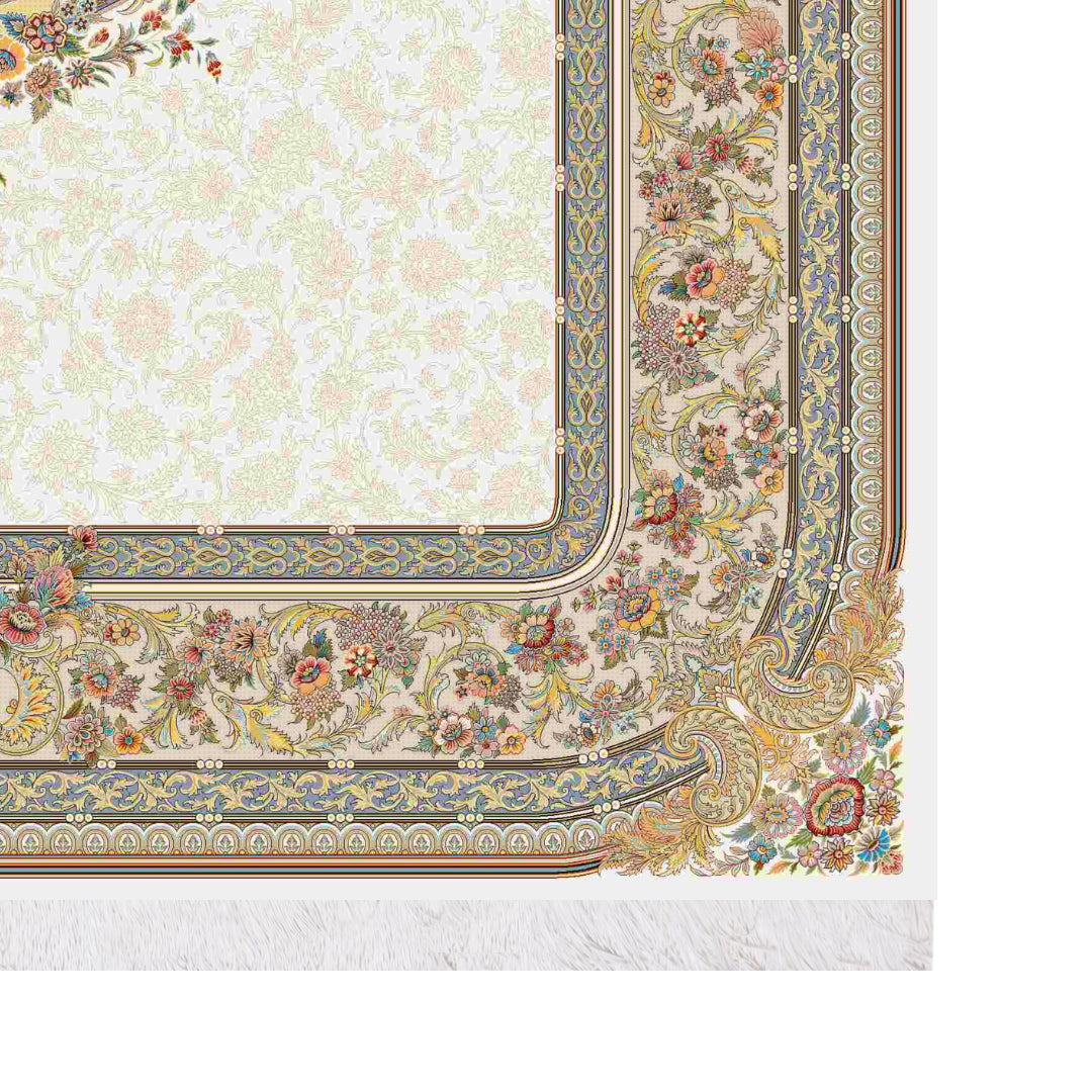 Classic Carpet - Florique: authentic corner detail cropped from the original product photograph