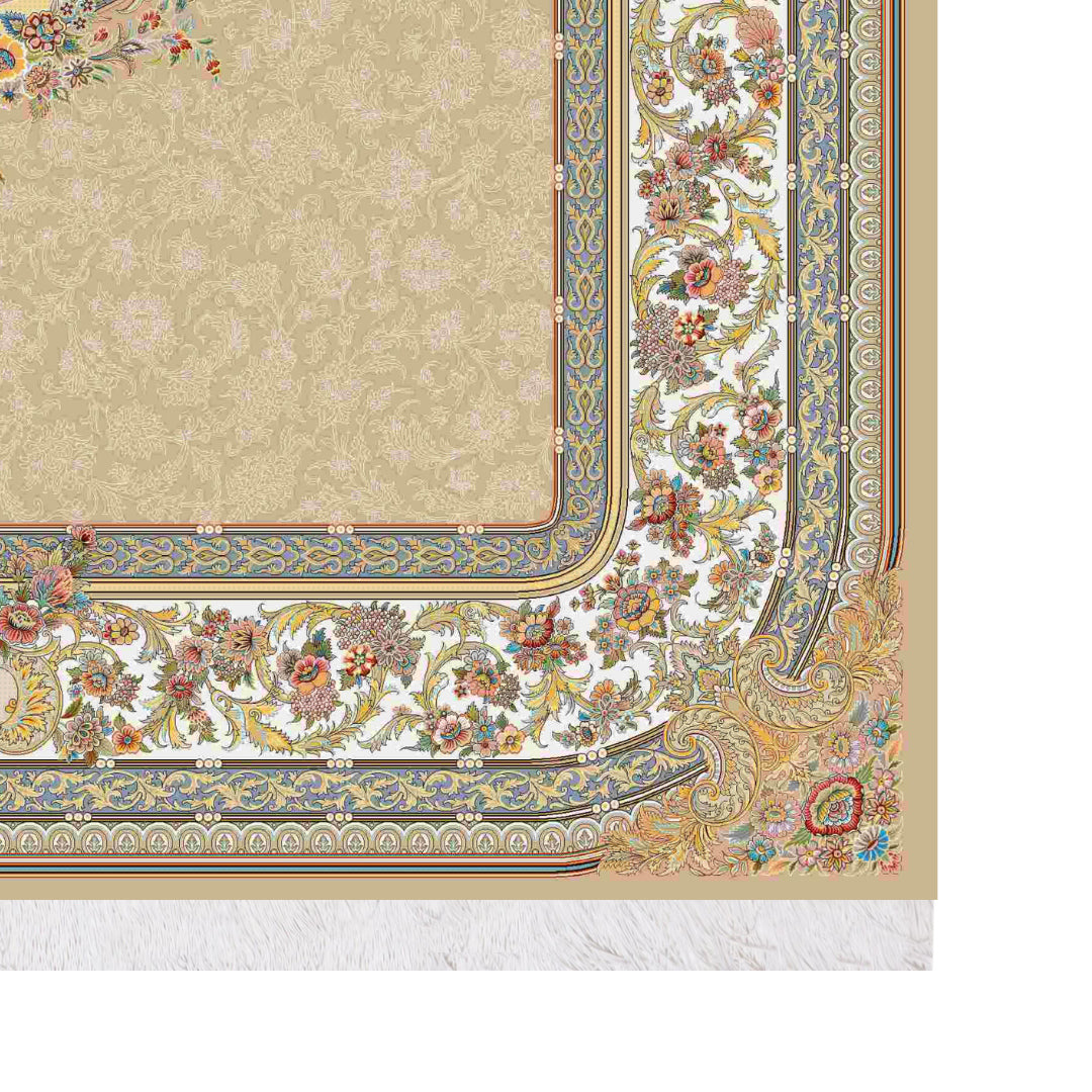 Classic Carpet - Florique: authentic corner detail cropped from the original product photograph