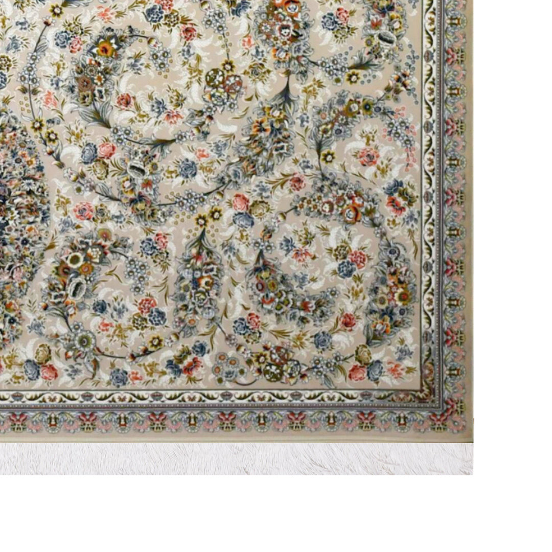 Classic Carpet - Golden Orbit: authentic corner detail cropped from the original product photograph