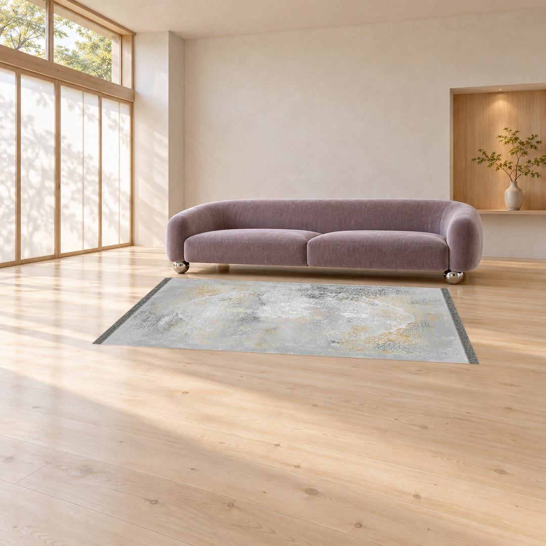 Classic Carpet - Imperiala: original rug image digitally staged in a distinct contemporary home; nominal 300 × 200 cm