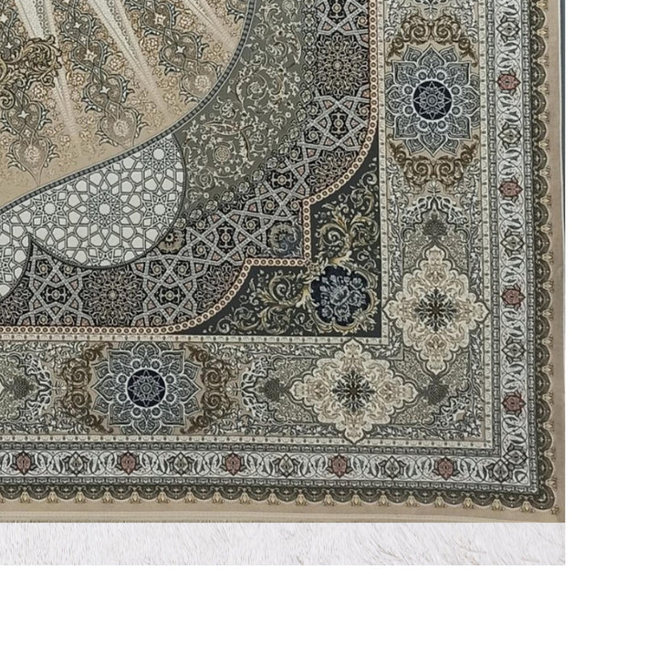 Classic Carpet - Luminous Field: authentic corner detail cropped from the original product photograph