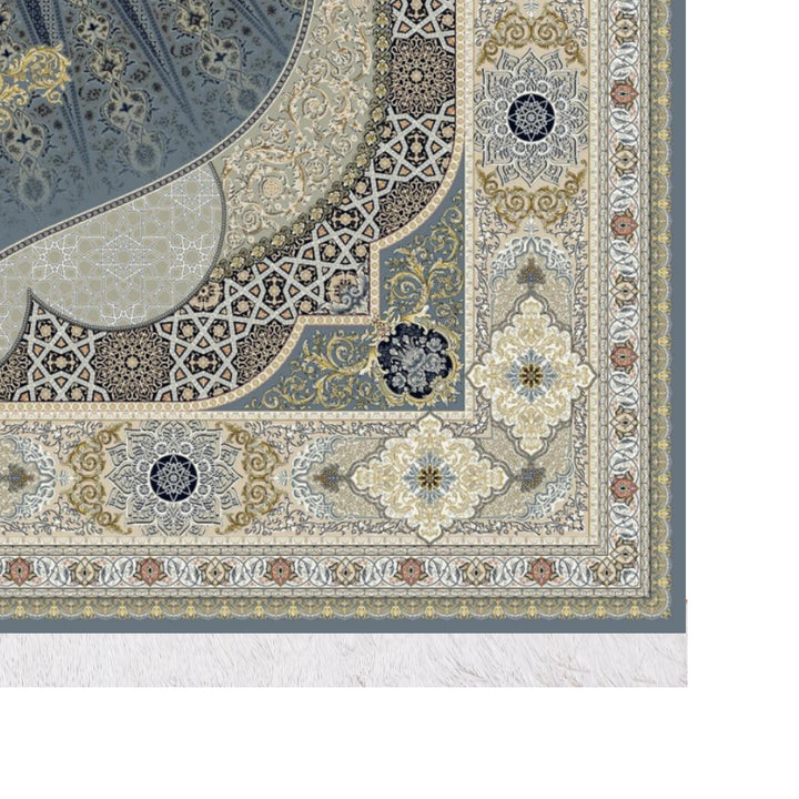 Classic Carpet - Luminous Field: authentic corner detail cropped from the original product photograph