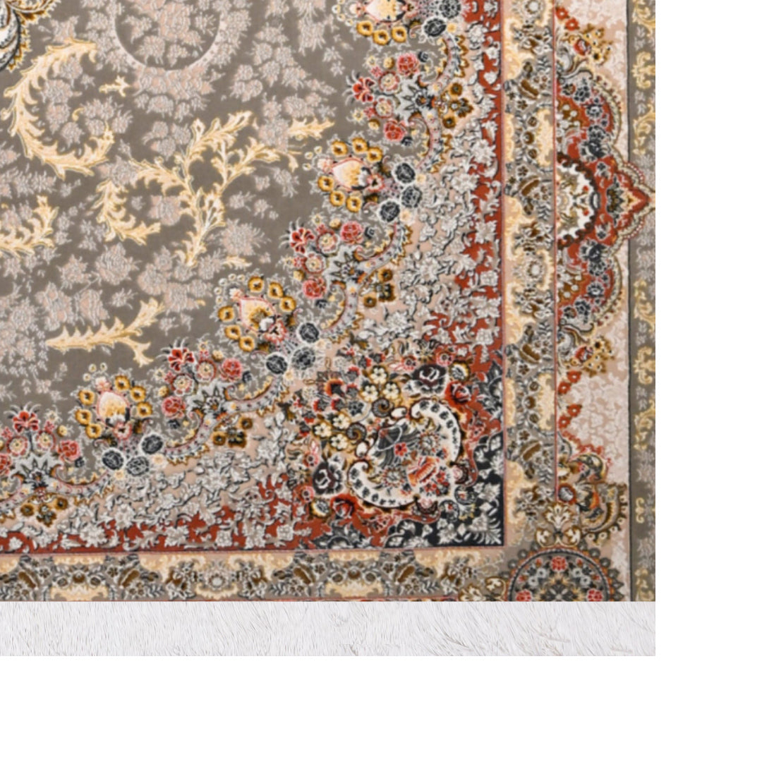 Classic Carpet - Mirror Garden: authentic corner detail cropped from the original product photograph