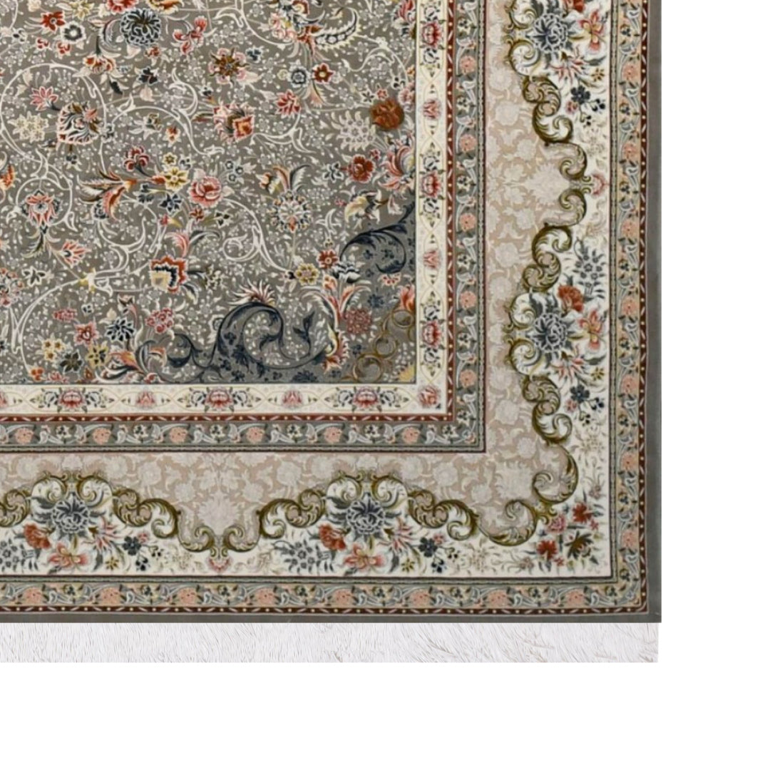 Classic Carpet - Petal Rhythm: authentic corner detail cropped from the original product photograph