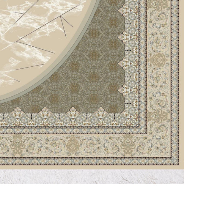 Classic Carpet - Royal Garden: authentic corner detail cropped from the original product photograph