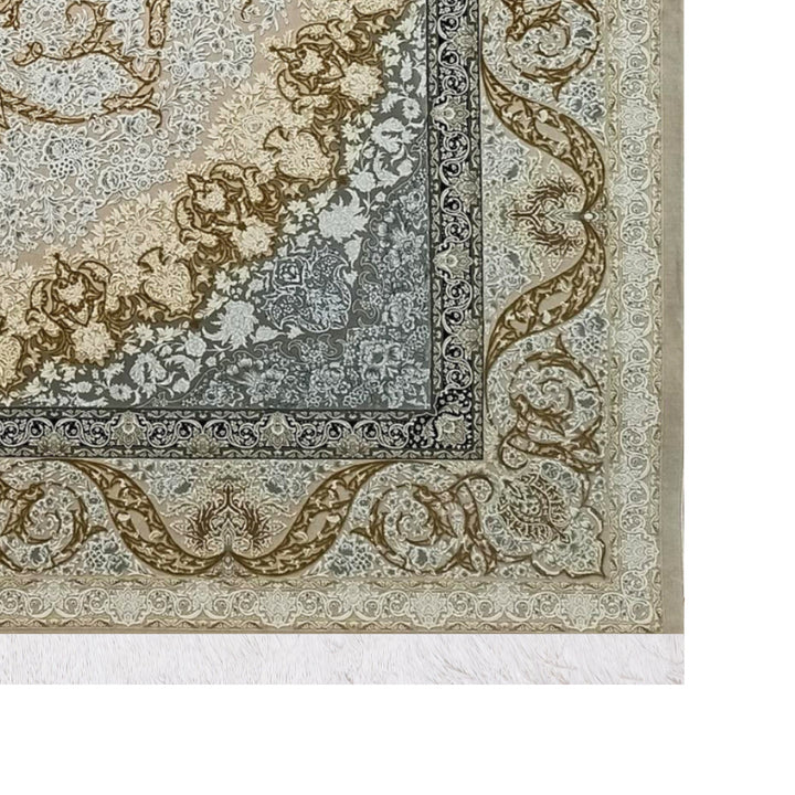 Classic Carpet - Serene Frame: authentic corner detail cropped from the original product photograph