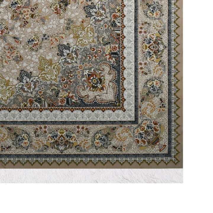 Classic Carpet - Silver Halo: authentic corner detail cropped from the original product photograph