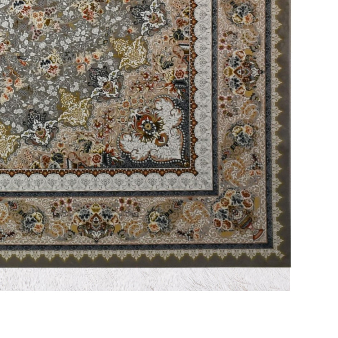 Classic Carpet - Silver Halo: authentic corner detail cropped from the original product photograph