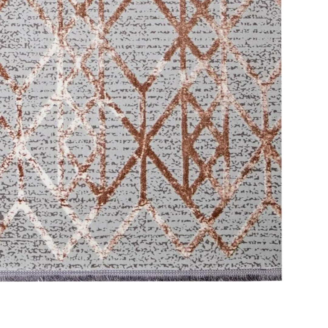 Modern Carpet - City Layer: authentic corner detail cropped from the original product photograph