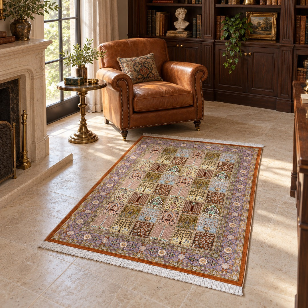 AI-generated interior visualization — MW-HM-0563; 148 x 96 cm. Styling illustration; see original product photo for exact details.