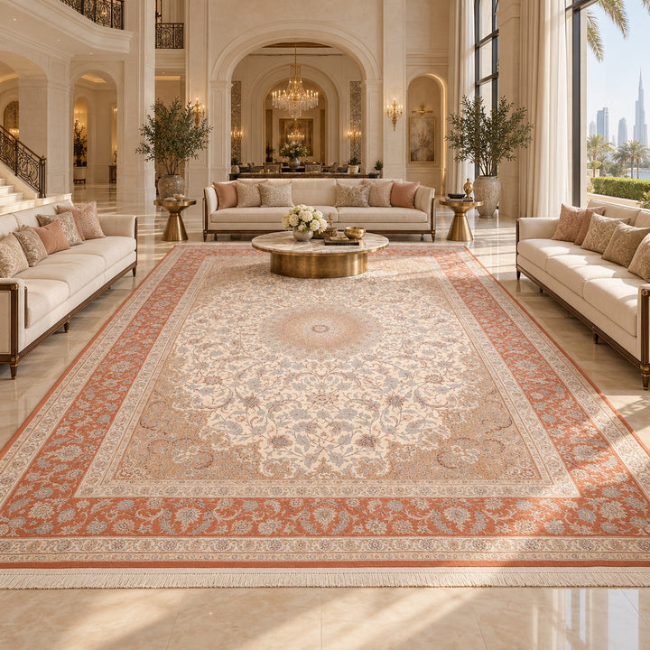 AI-generated interior visualization — MW-HM-0735; 818 x 486 cm. Styling illustration; see original product photo for exact details.