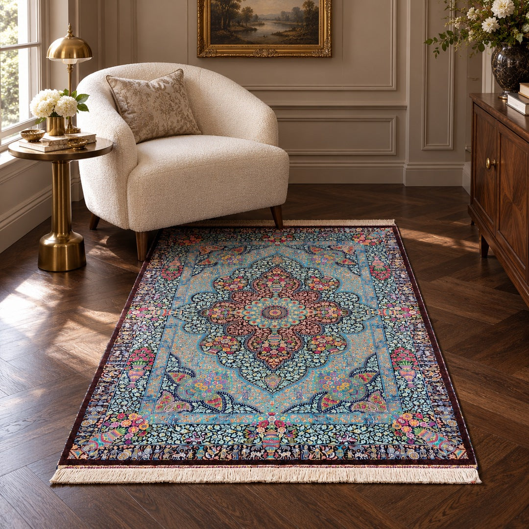 AI-generated interior visualization — MW-HM-0743; 150 x 101 cm. Styling illustration; see original product photo for exact details.