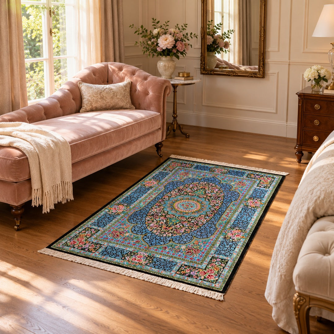 AI-generated interior visualization — MW-HM-0744; 154 x 102 cm. Styling illustration; see original product photo for exact details.