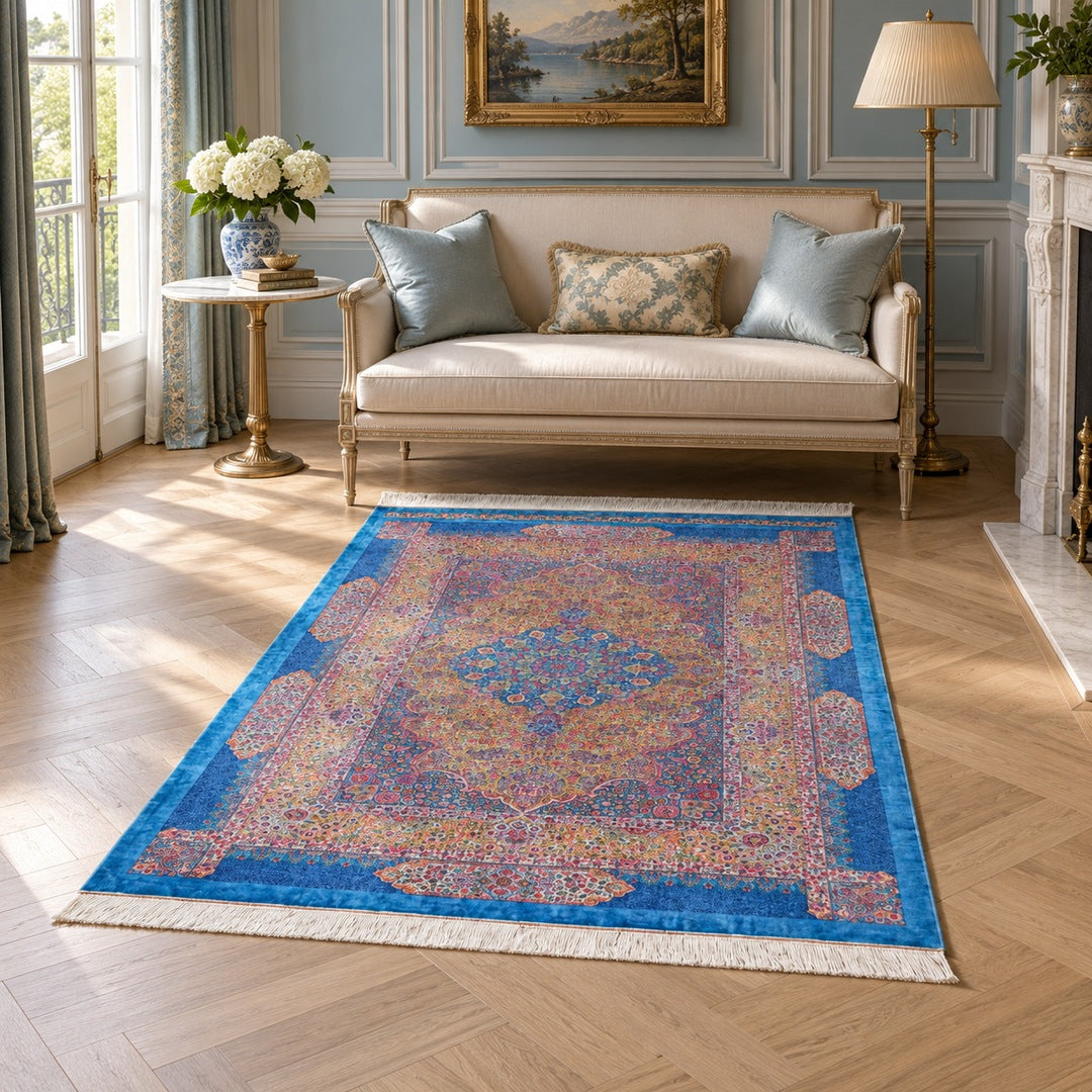 AI-generated interior visualization — MW-HM-0776; 203 x 134 cm. Styling illustration; see original product photo for exact details.