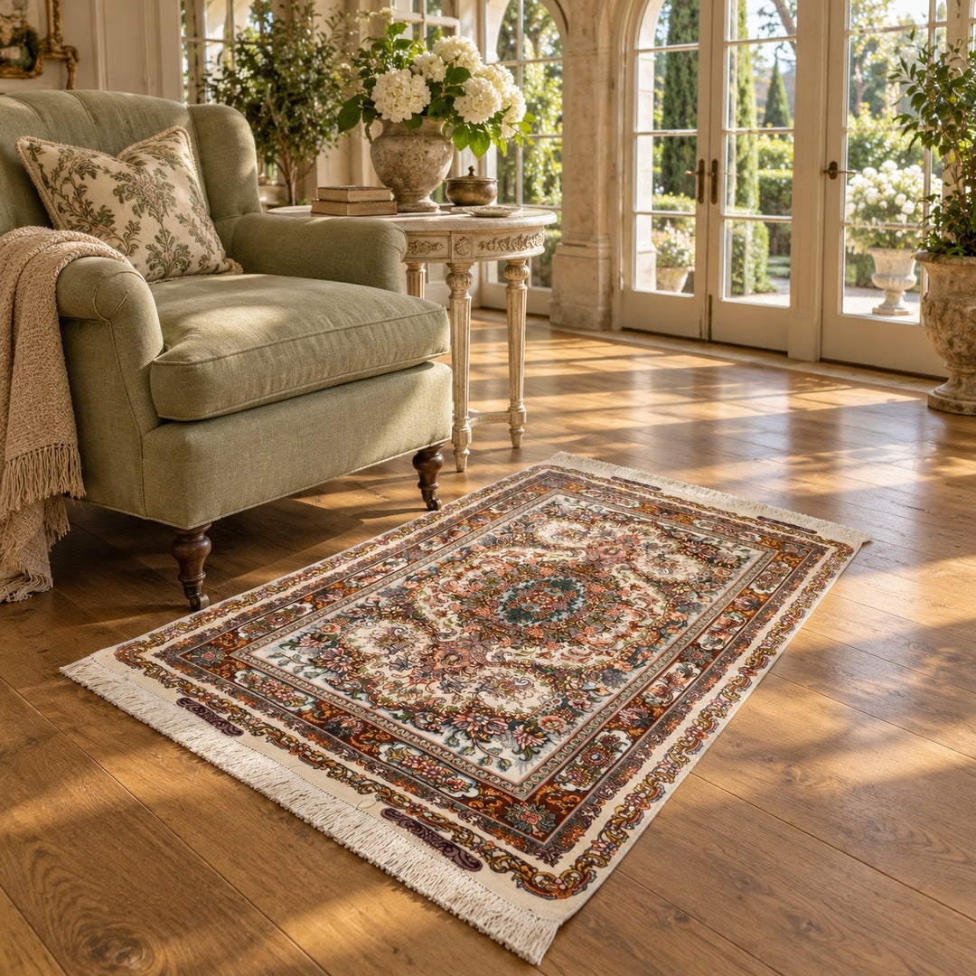 AI-generated interior visualization — MW-HM-0862, 156 x 101 cm. Illustrative styling and scale; not a customer project. See original product photo for exact details.