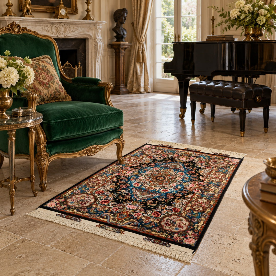 AI-generated interior visualization — MW-HM-0864, 149 x 98 cm. Illustrative styling and scale; not a customer project. See original product photo for exact details.