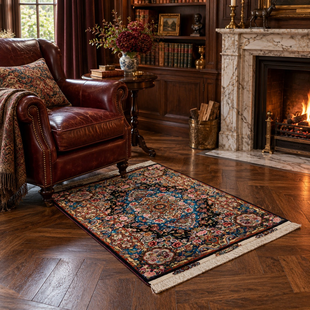 AI-generated interior visualization — MW-HM-0865, 150 x 100 cm. Illustrative styling and scale; not a customer project. See original product photo for exact details.