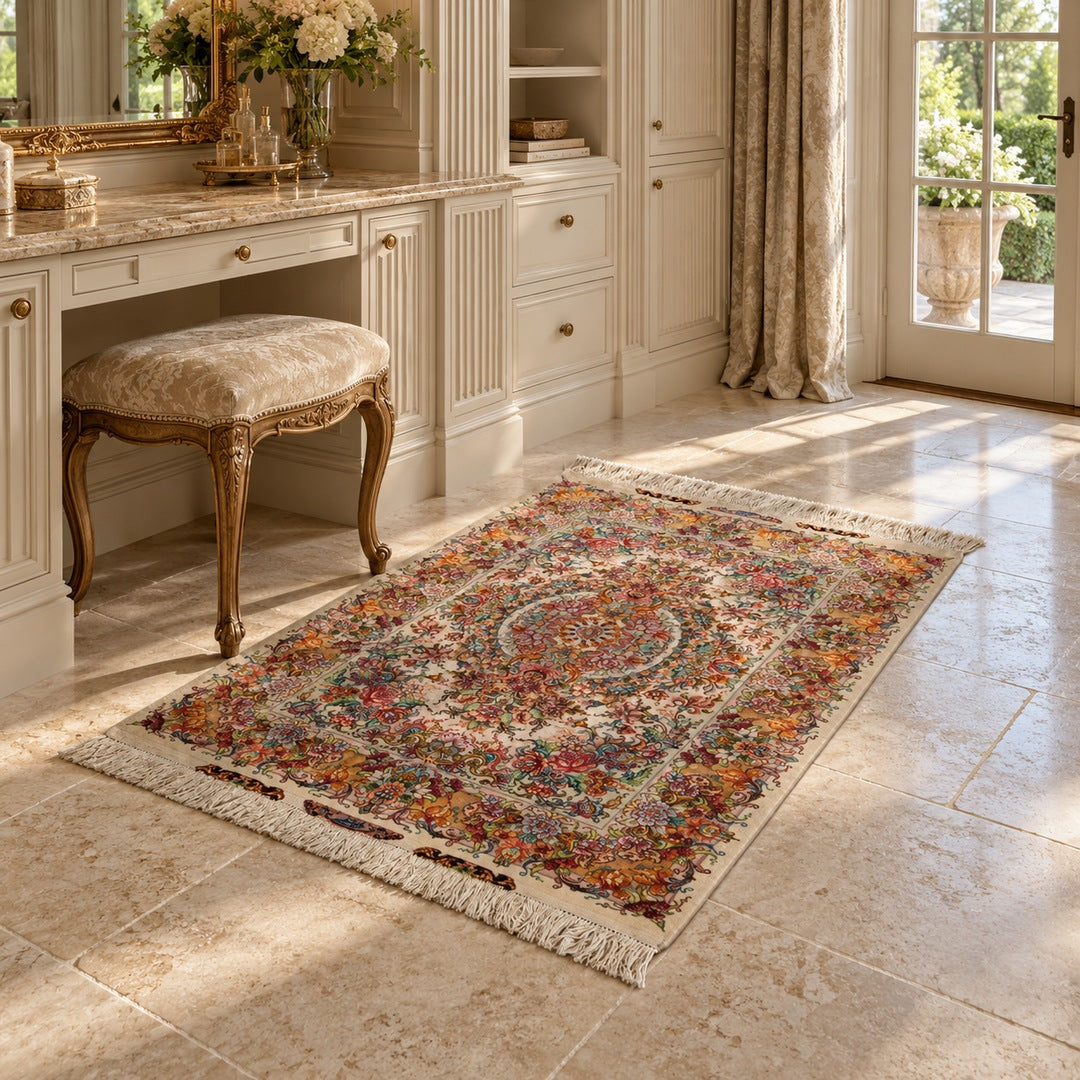 AI-generated interior visualization — MW-HM-0866, 156 x 100 cm. Illustrative styling and scale; not a customer project. See original product photo for exact details.
