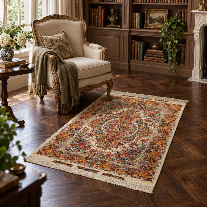 AI-generated interior visualization — MW-HM-0867, 156 x 100 cm. Illustrative styling and scale; not a customer project. See original product photo for exact details.
