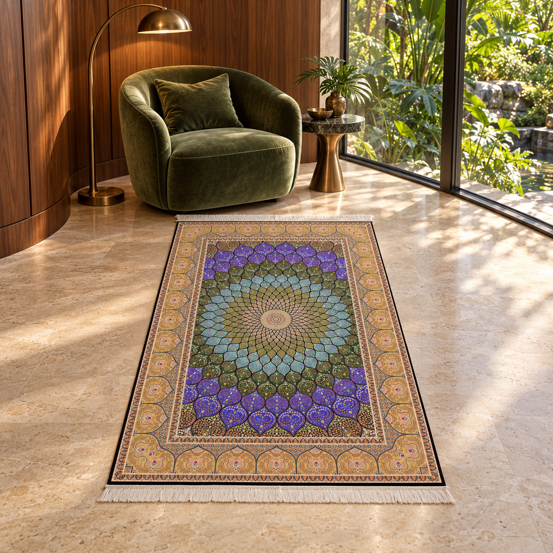 AI-styled lifestyle view of Islamic (120 x 80 cm); refer to original product photo for exact pattern detail and color.