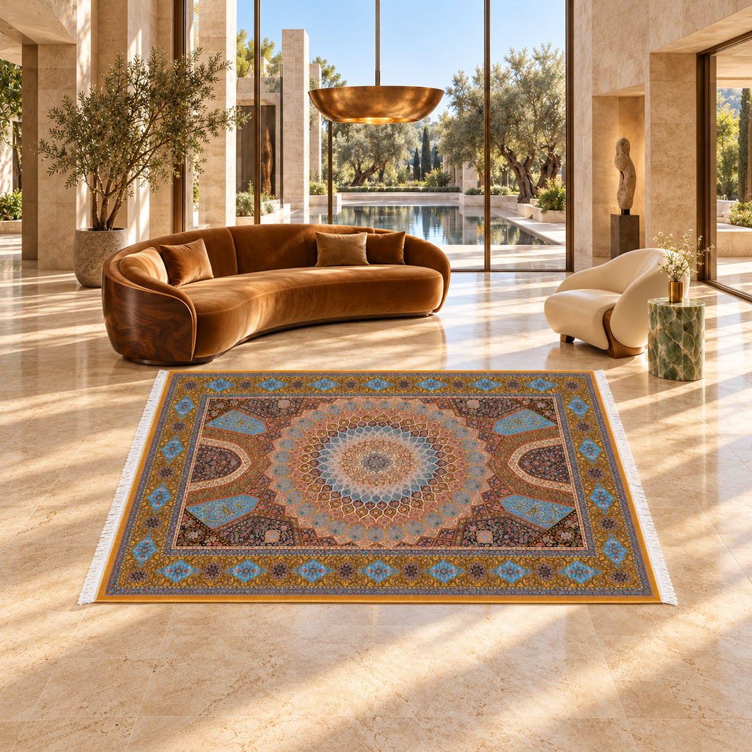 AI-styled lifestyle view of Kingdom Hall (300 x 200 cm); refer to original product photo for exact pattern detail and color.