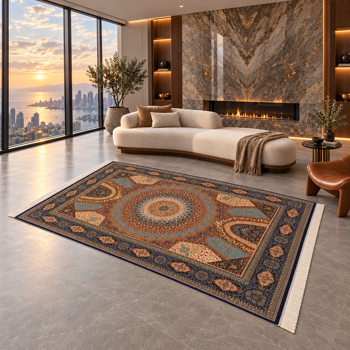 AI-styled lifestyle view of Kingdom Hall (300 x 200 cm); refer to original product photo for exact pattern detail and color.